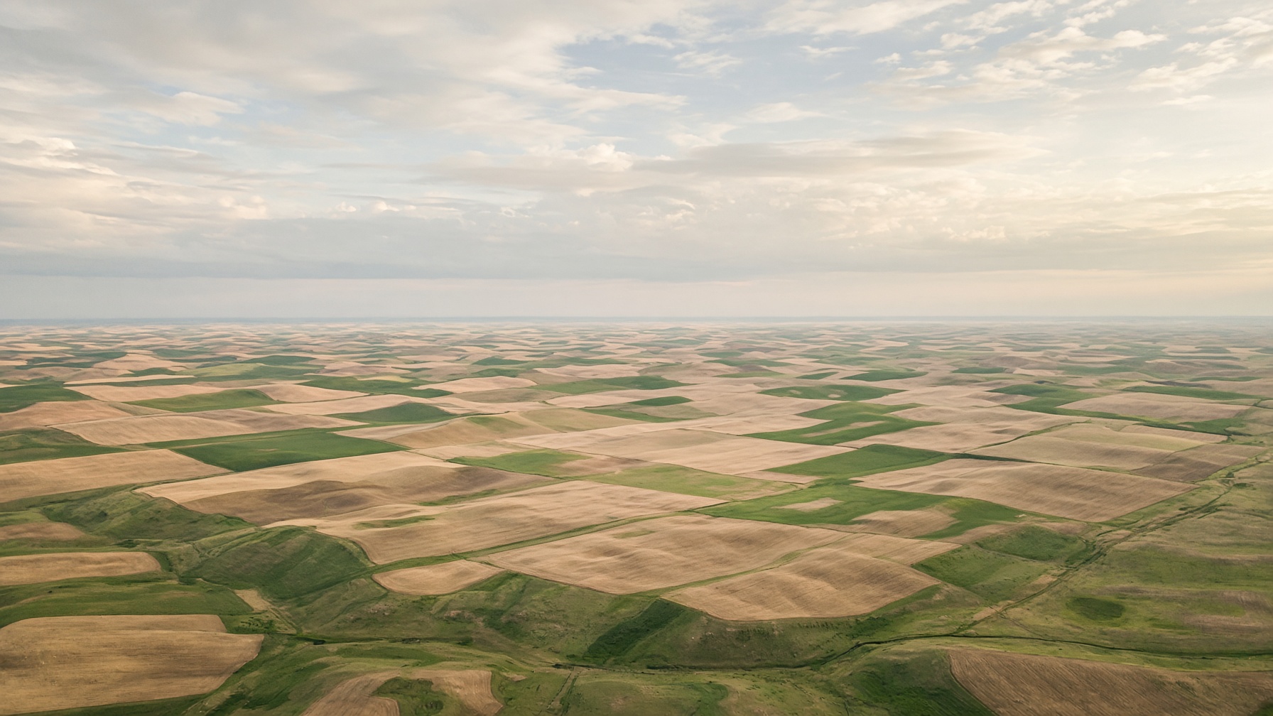 A wide landscape on a planet 4.6 billion years old